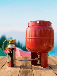 Адаптер, переходник для заправки туристических газовых баллонов Огонёк OG-TRD05